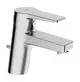 HANSA-Einhebelmischer-Waschtischbatterie-HANSATWIST-0909-Kupferrohr-Zugstangenablaufgarnitur-Ausladung-121-mm-DN15-Chrom-09092183 gallery number 1